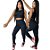 Conjunto Feminino Biker Gringa Cropped + Calça Canelado - Imagem 1